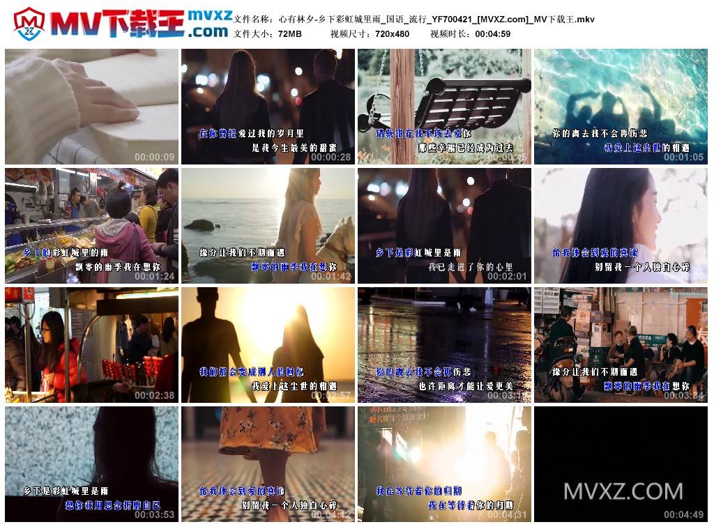 心有林夕-乡下彩虹城里雨_国语_流行_YF700421
